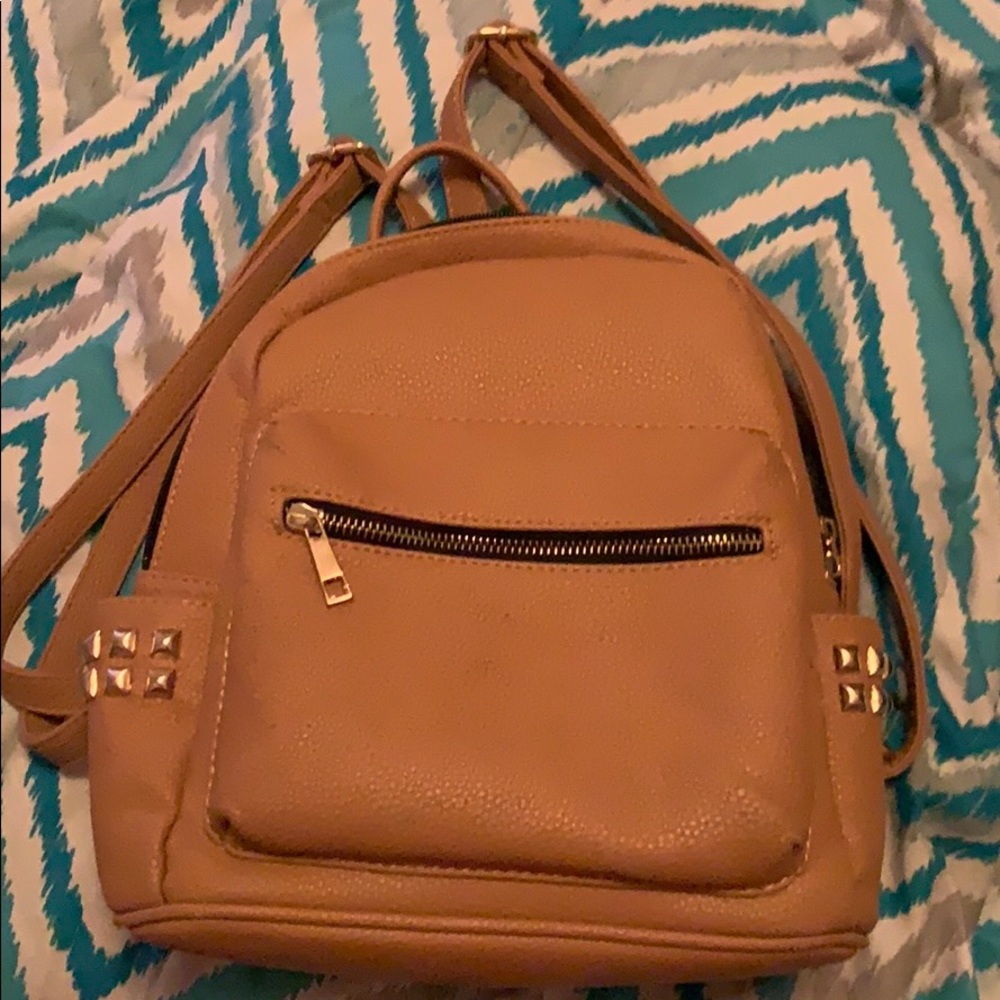 Medium Brown Book Bag Purse